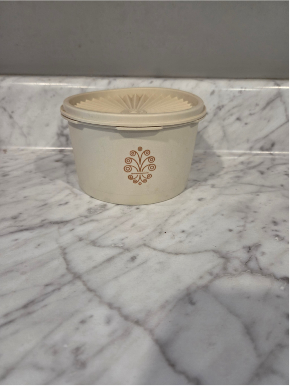 Tupperware Food Storage Container One Size Beige Brown